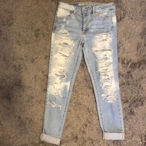 American Eagle Distressed High Rise Jeggings